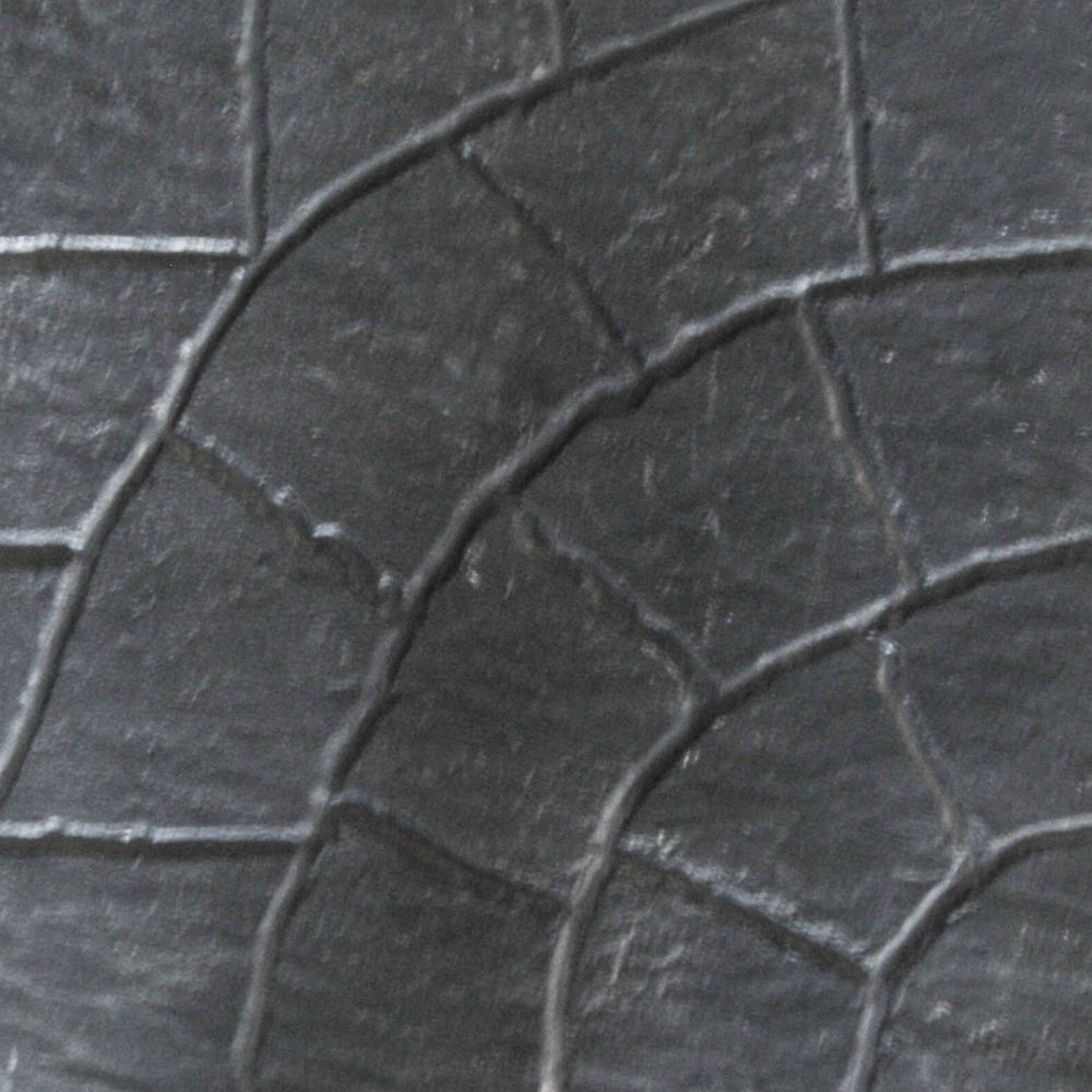 BALDOSON RUSTICO ADOQUIN CURVO GRANDE COLOR NEGRO